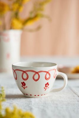 Flower Garden Artisan Stoneware Mug
