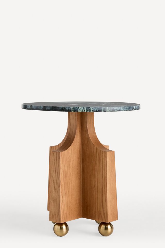 Perry Marble Round Side Table #1