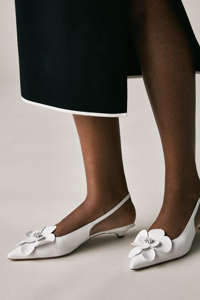 Maeve Floral Slingback Heels