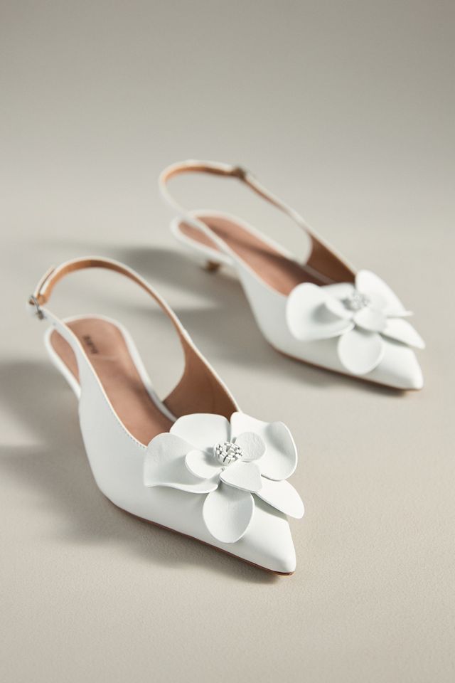 Maeve Floral Slingback Heels #5