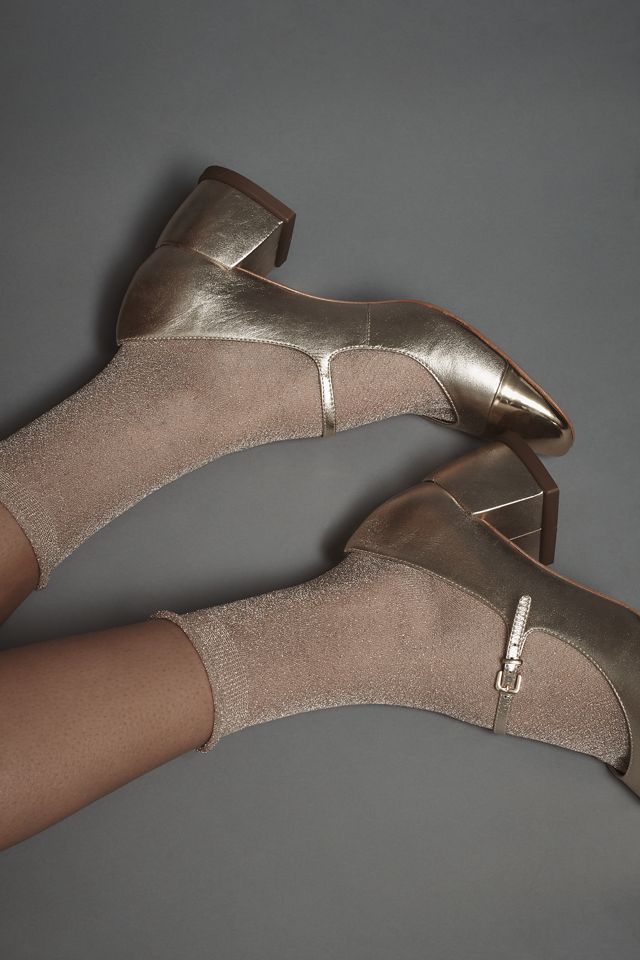 By Anthropologie Sheer Lurex Socks #2