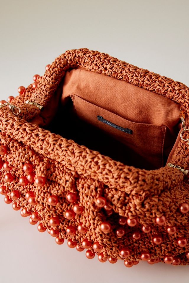 By Anthropologie Pochette all'uncinetto con perline #5