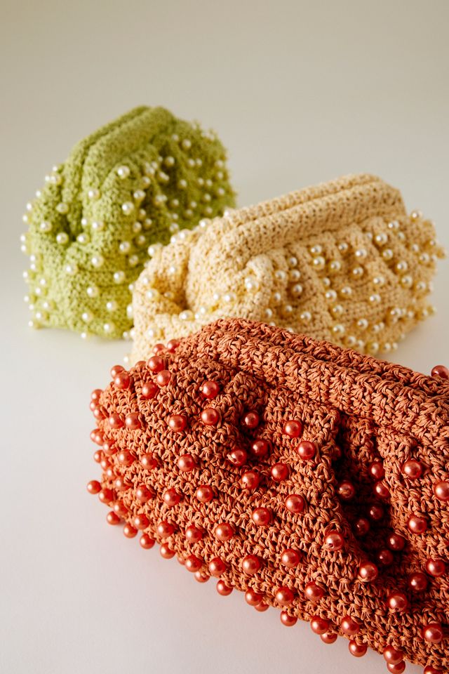 By Anthropologie Pochette all'uncinetto con perline #3