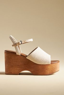 JEFFREY CAMPBELL ON DECK CLOG PLATFORM SANDALS 