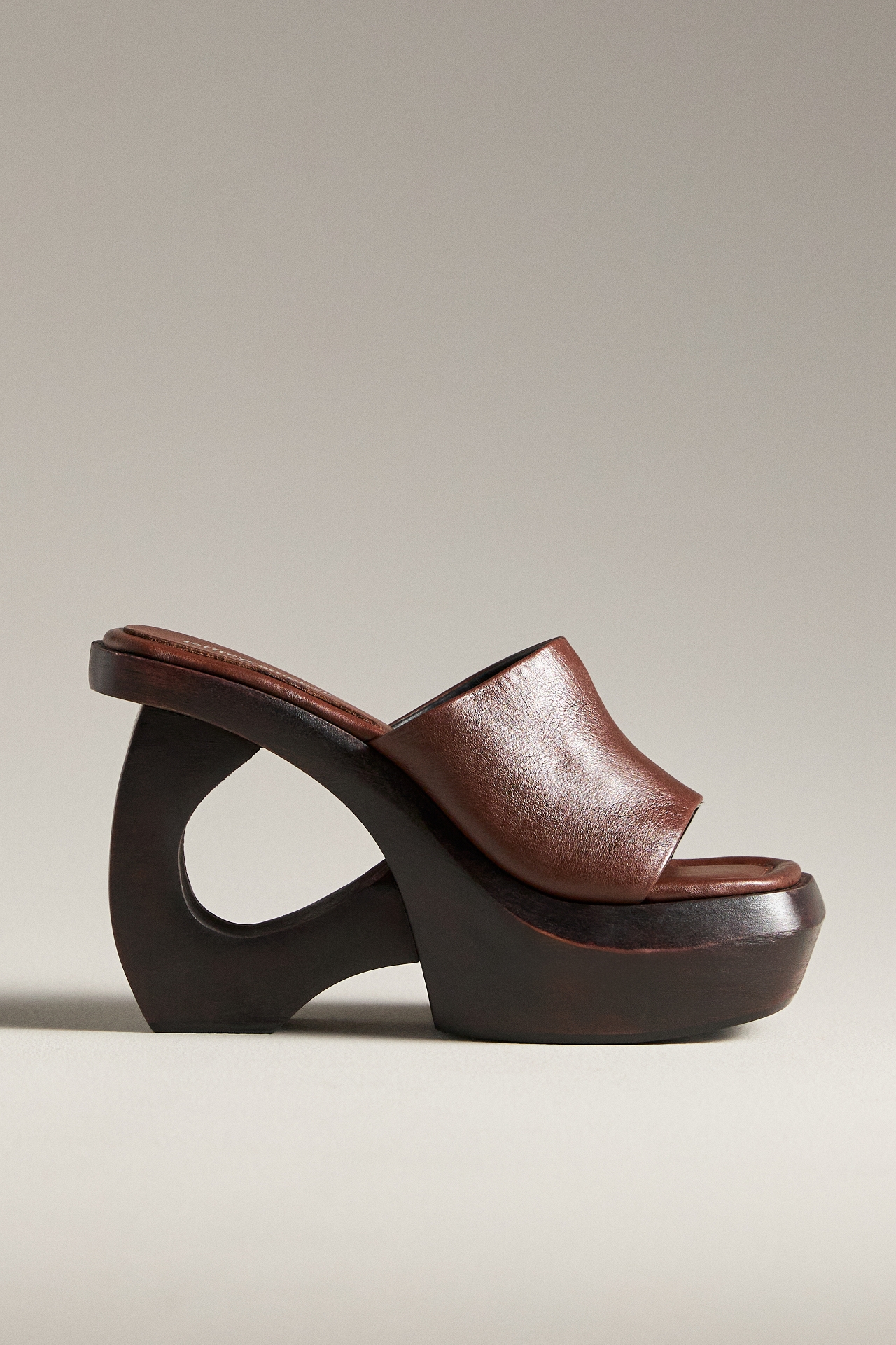 Jeffrey Campbell The-Idol Wood-Bottom Platform Sandals