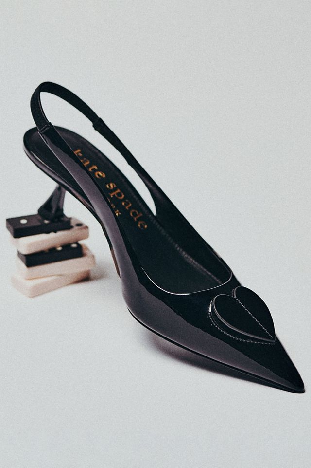 Kate Spade Lover Kitten-Heel Slingbacks #1