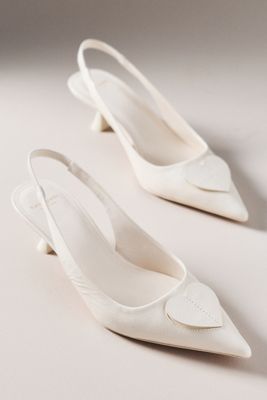 Kate Spade Lover Kitten-Heel Slingbacks