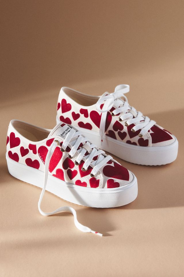 Kate Spade Serve Sweet Hearts Platform Sneakers #1