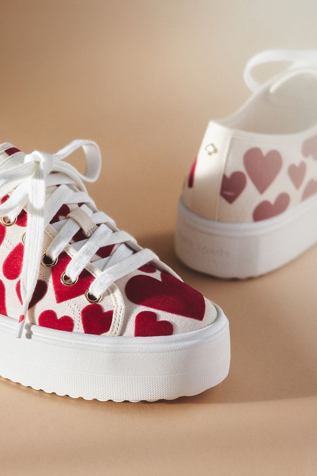 Kate Spade Serve Sweet Hearts Platform Sneakers #2