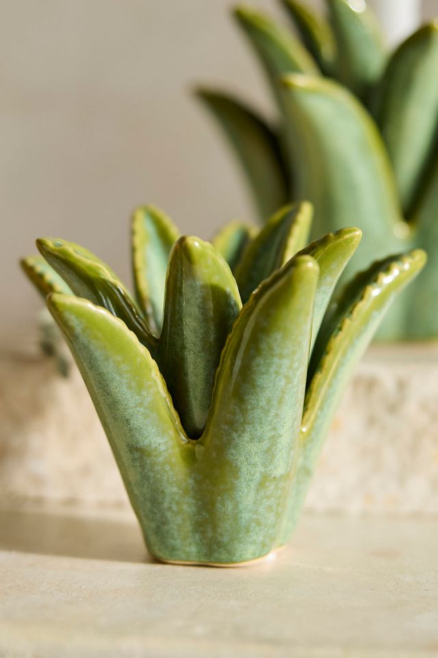 Aloe Ceramic Taper Holder #1