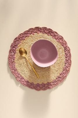 PAYTON JAMES HANDWOVEN ROUND PLACEMAT 