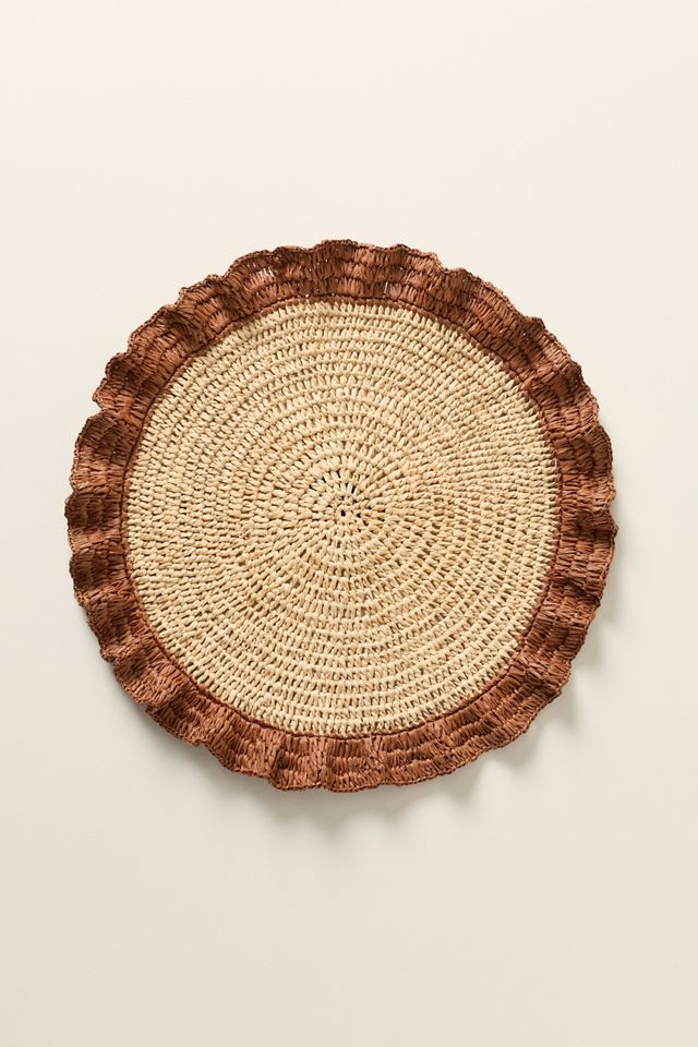 Handwoven Ruffle Placemat #2