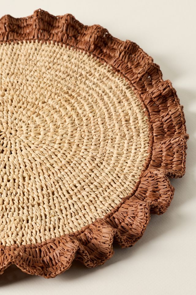 Handwoven Ruffle Placemat #3