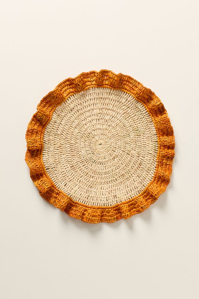 Handwoven Ruffle Placemat #2