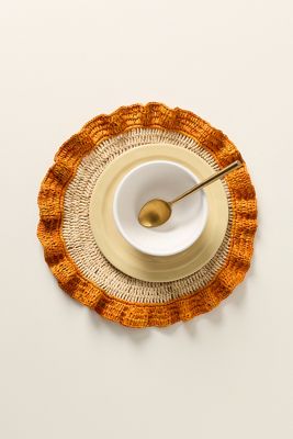 Handwoven Ruffle Placemat