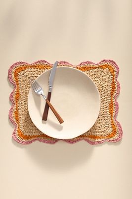 Handwoven Rectangle Garden Party Placemat