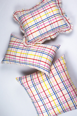 ARCHIVE NEW YORK VERA PLAID PILLOW 