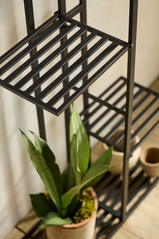 4-Tier Iron Plant Stand for Indoor & Outdoor Use