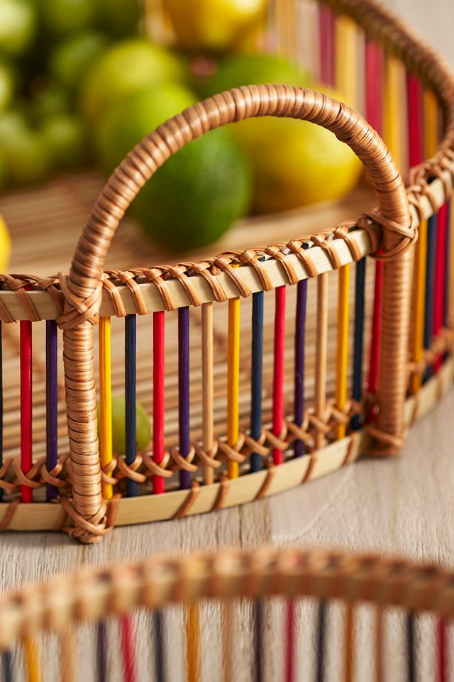 Colorful Bamboo Nesting Trays, Set of 2 #1