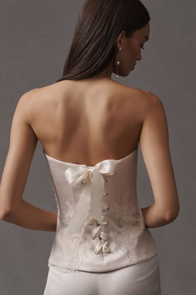 BHLDN Strapless Lace Corset #1