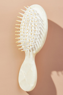 By Anthropologie Mini Hair Brush In Beige