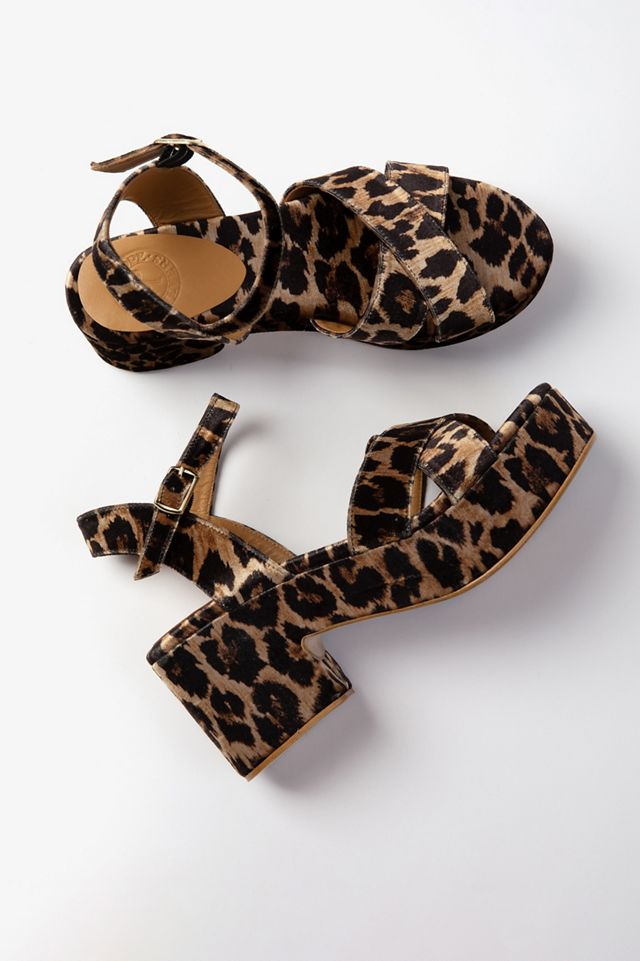 Penelope Chilvers Azalea Leopard Velvet Heels #2