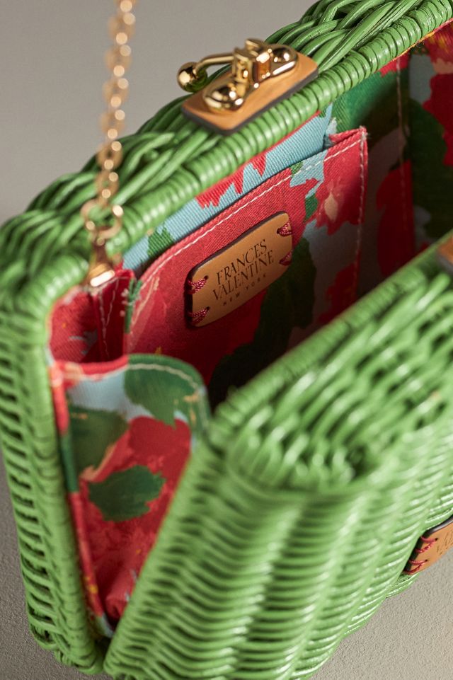 Frances Valentine Paige Wicker Box Clutch #2