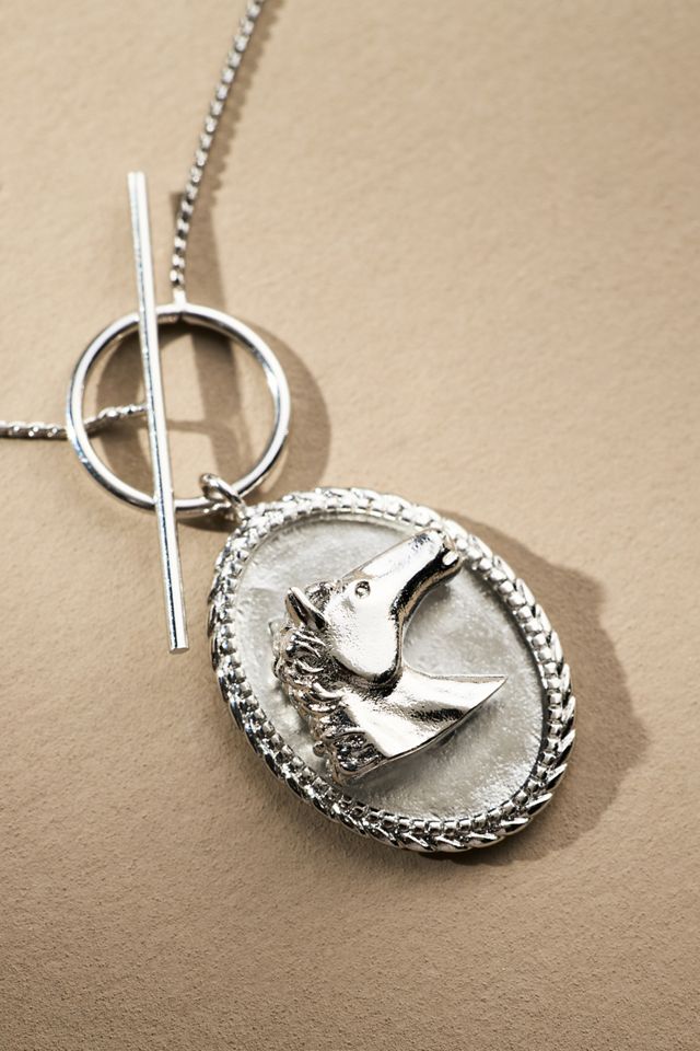 Horse Charm Toggle Necklace #1