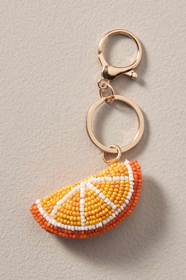 Beaded Fruit Icon Bag Charm #1