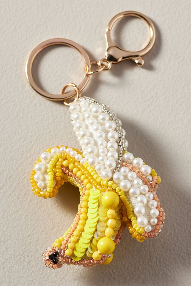 Beaded Fruit Icon Bag Charm #1