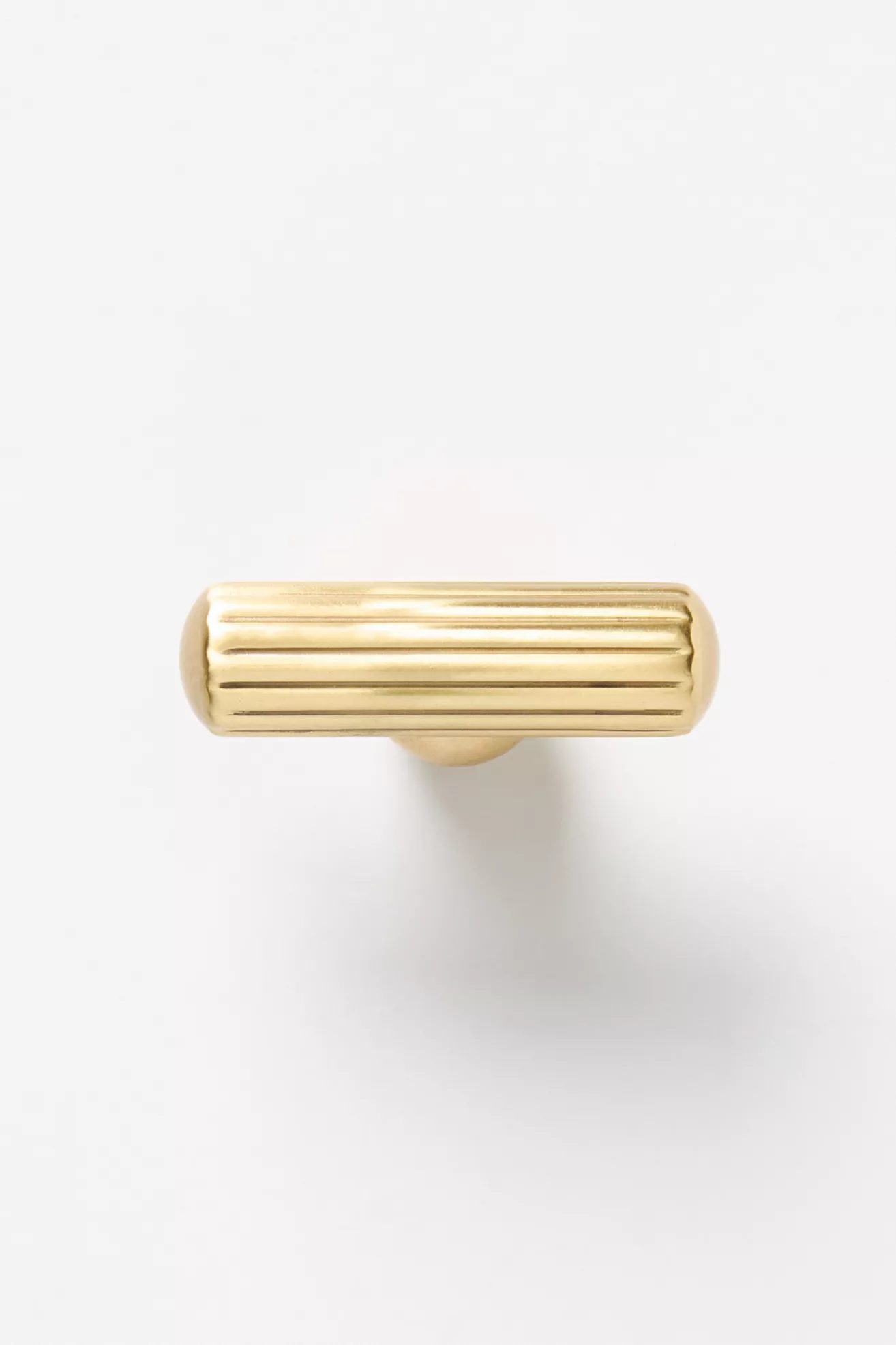 Aldina Brass Fluted Knobs, Set of 2