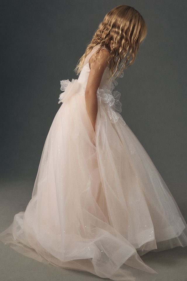 Princess Daliana 3D Floral Flower Girl Dress #3