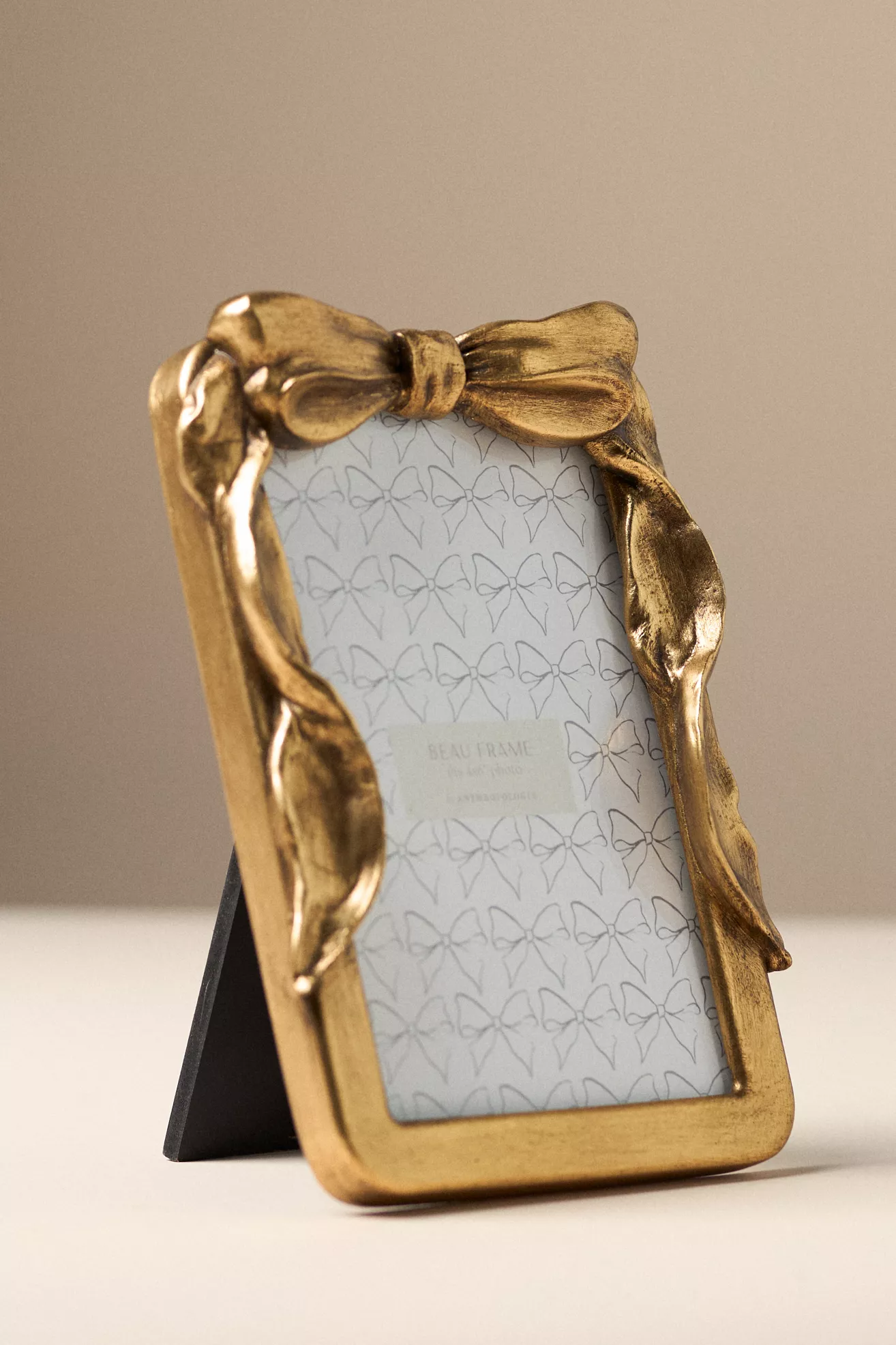 Beau Bow Gold Picture Frame | Anthropologie