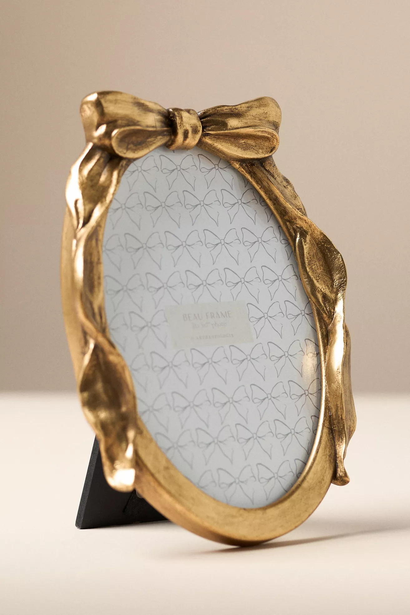 Beau Bow Gold Picture Frame | Anthropologie
