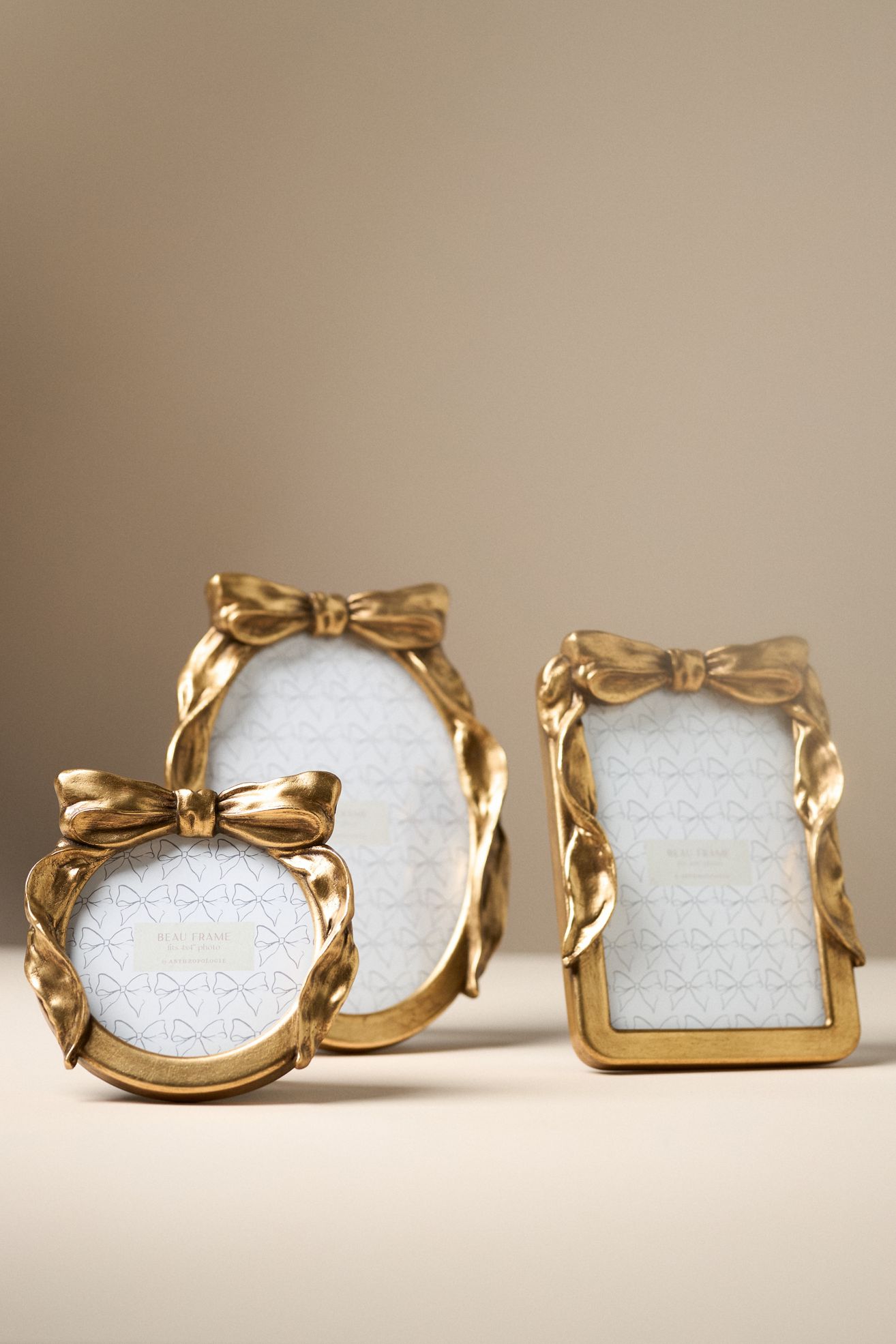 Beau Bow Gold Picture Frame - Gold, Standard, 4" X 6"