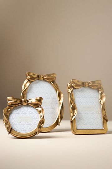 Beau Bow Gold Picture Frame
