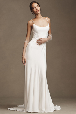 Gianna Scoop-Neck Fit & Flare Wedding Gown