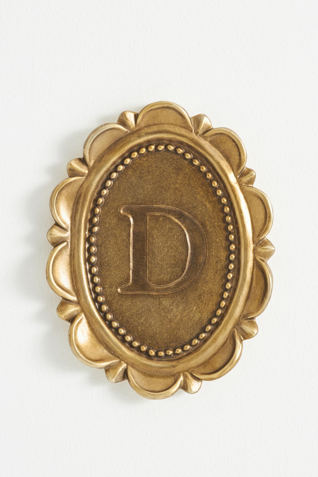 Louisa Monogram Gallery Wall Charm - D, Standard, One Size