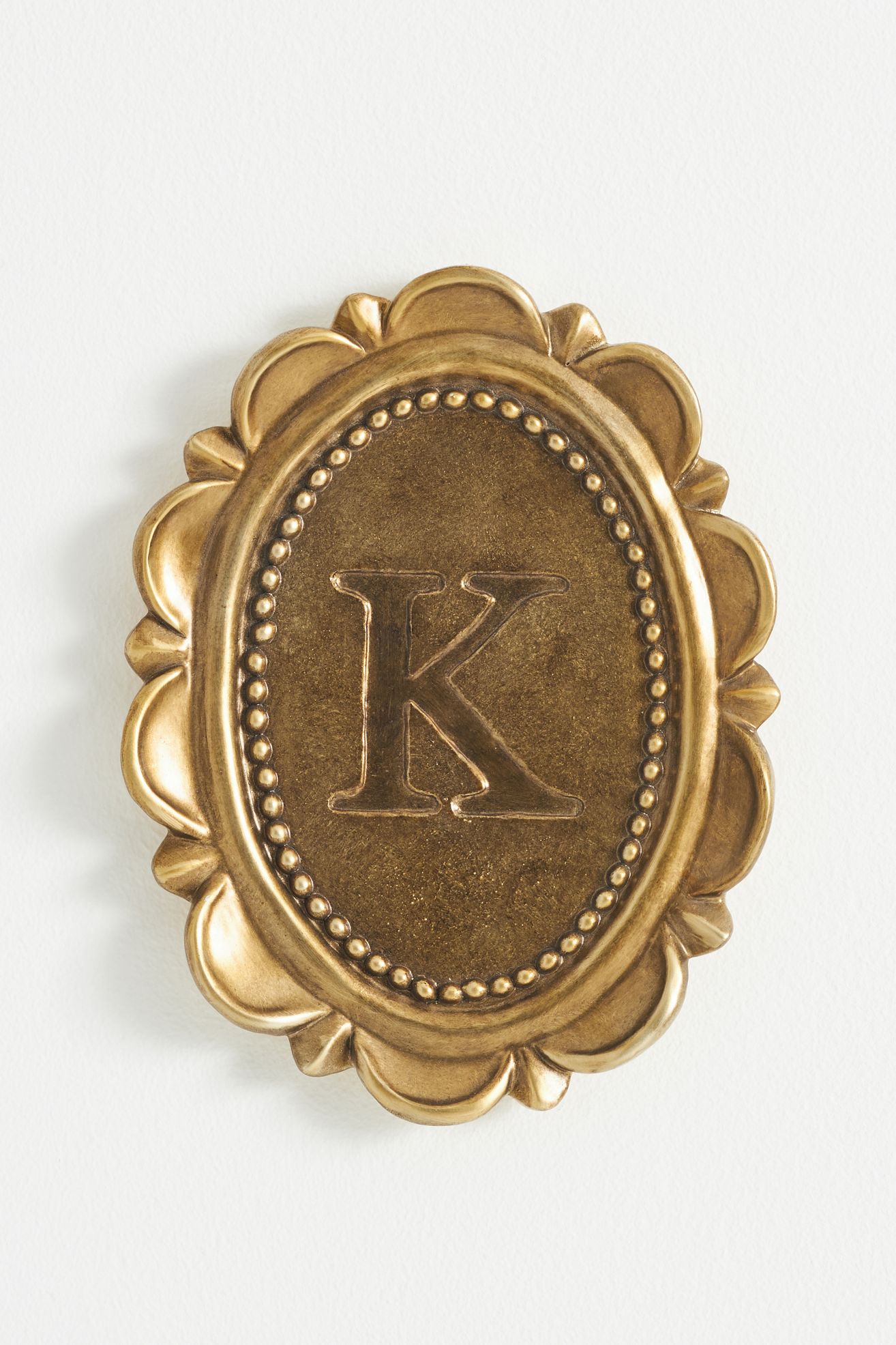 Louisa Monogram Gallery Wall Charm - K, One Size