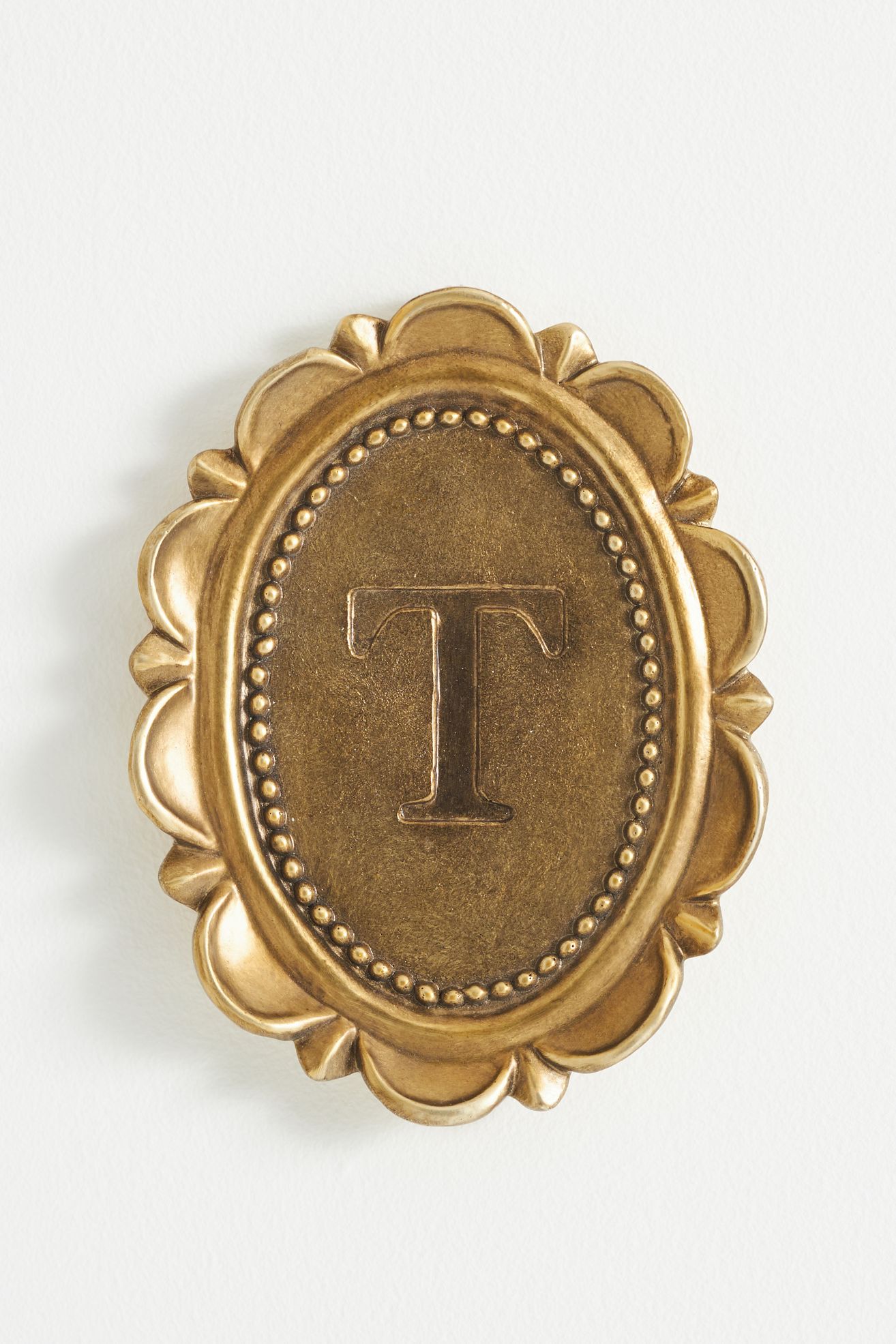 Louisa Monogram Gallery Wall Charm - T, One Size
