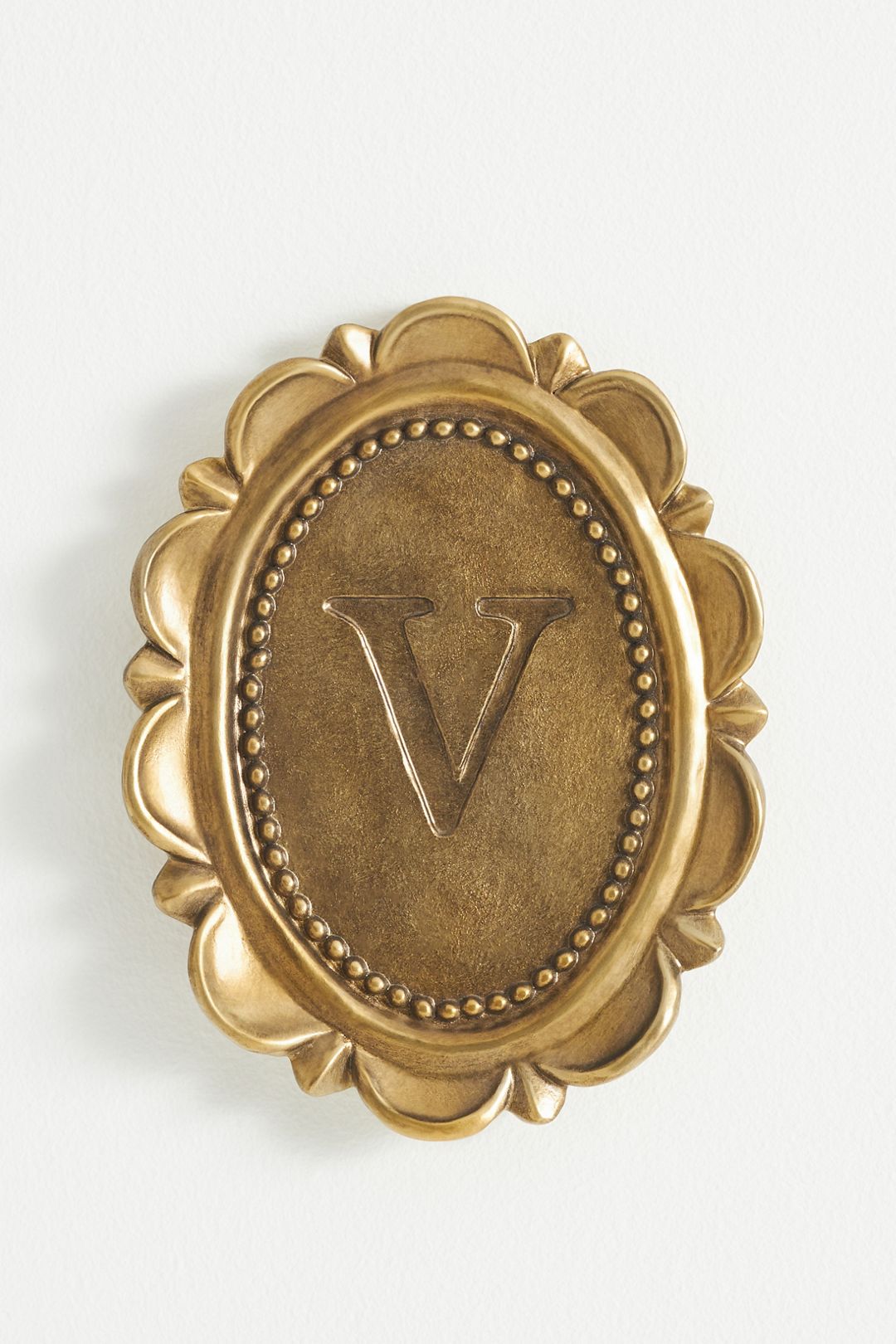 Louisa Monogram Gallery Wall Charm - V, Standard, One Size
