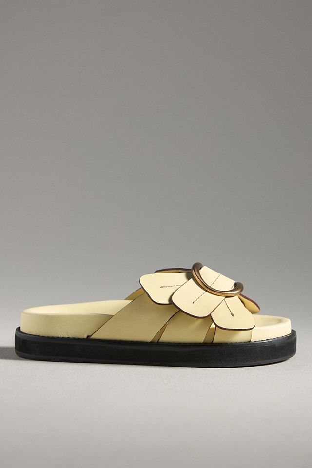 Farm Rio Daisy Slide Sandals | Anthropologie