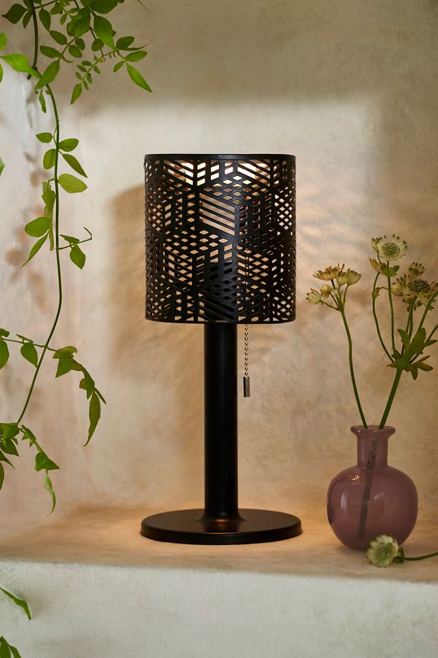 Solar Punched Metal Table Lamp #1
