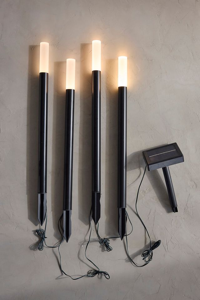 Solar Utility Light Stakes, Strand of 4 #1