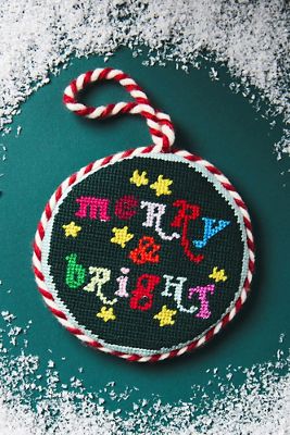 Furbish Studio Needlepoint Embroidered Ornament