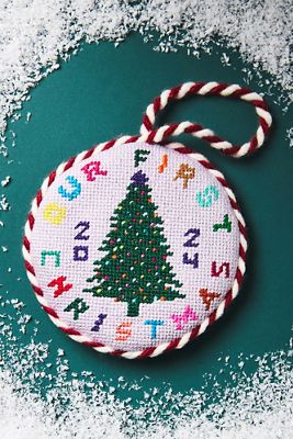 Furbish Studio Needlepoint Embroidered Ornament