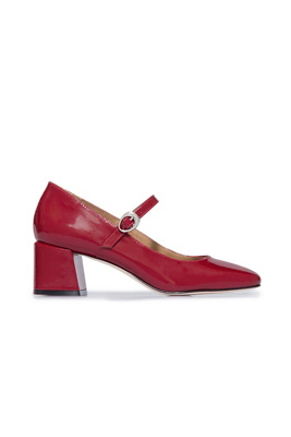 Bernardo Footwear Ancona Block Heel Mary Jane In Red