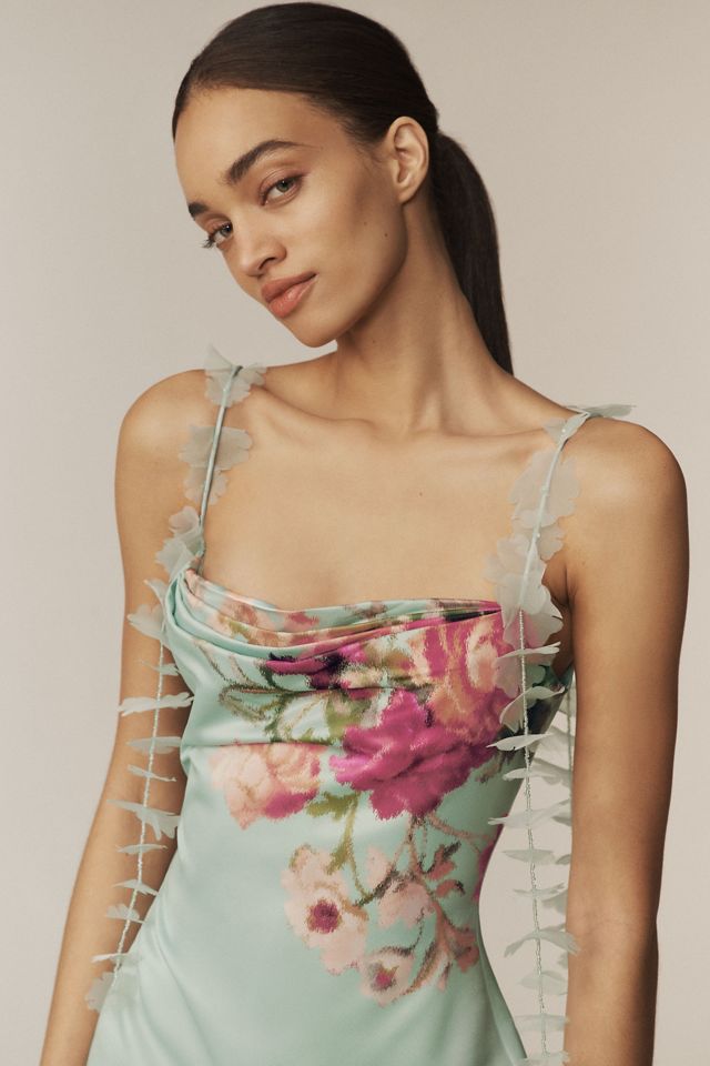 BHLDN Paisley 3D Embellished Side-Slit Maxi Dress #4