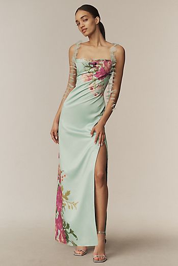 BHLDN Landon Organza 3D Ruffle Maxi Dress | Anthropologie BHLDN Landon Organza 3D Ruffle Maxi Dress | Anthropologie