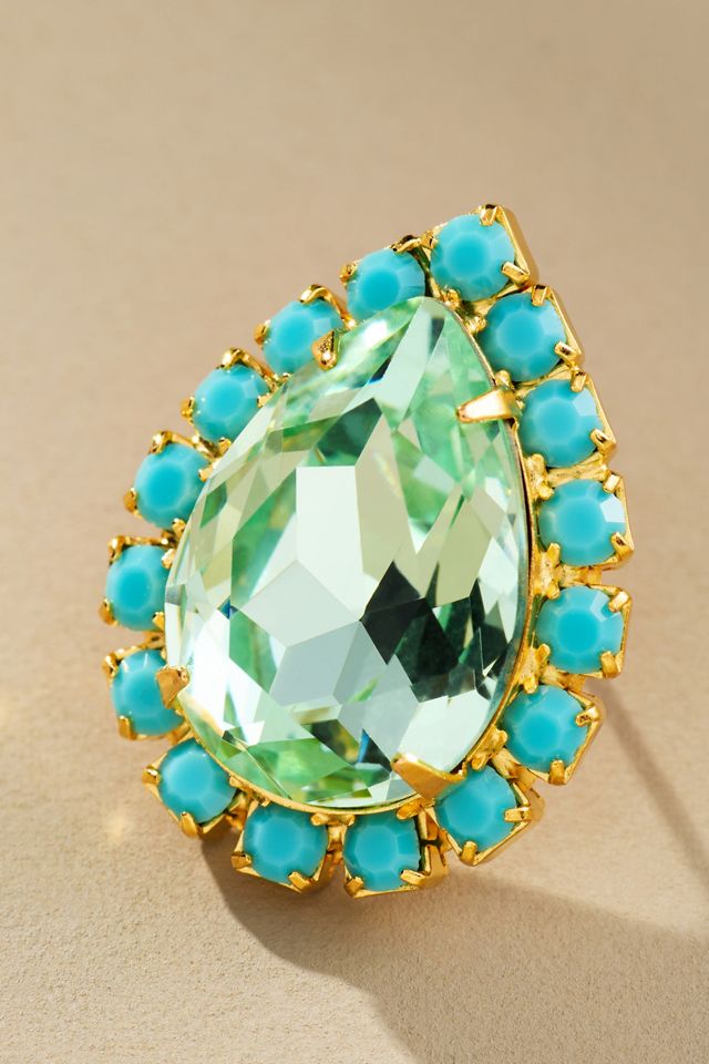 The Pink Reef Pear Stud Earrings #1